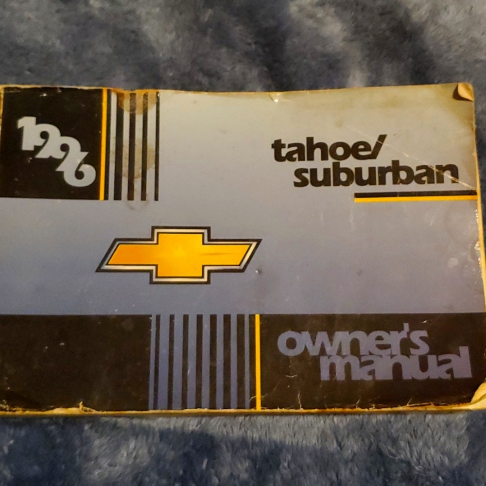 1996 Chevy Suburban Owners Manual